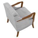 Ver imagem 7 de Kit Namoradeira 135cm e 2 Poltronas Decorativas Capitonê Lapa M22 Veludo Cinza - Mpozenato