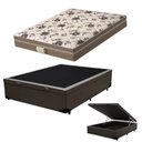 Ver imagem 1 de Cama Box C/ Baú Casal + Colchão Mola Ensacada Probel Style Pillow Euro Casal (138x188x25cm