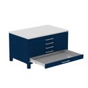 Ver imagem 4 de Mapoteca Mont 5 Gavetas 71,3cm x 120,4cm Aço Azul/Delrei