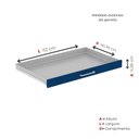 Ver imagem 6 de Mapoteca Mont 5 Gavetas 71,3cm x 120,4cm Aço Azul/Delrei