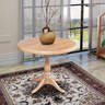 Mesa de Jantar Redonda Rústica 80cm Madeira Maciça Madalena - Natural - 2