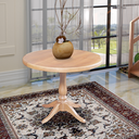 Ver imagem 2 de Mesa de Jantar Redonda Rústica 80cm Madeira Maciça Madalena - Natural