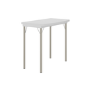 Ver imagem 1 de Mesa Dobrável Tampo Branco Tubos Prata 216 Carraro