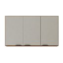 Ver imagem 1 de Armário de Cozinha Aéreo 03 Portas 120cm Firenze Amêndola Nude Prime Tx Demóbile