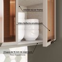 Ver imagem 6 de Cozinha Completa Connect 10 Portas 2 Gavetas 100% MDF com Vidro Reflecta Duna/Cristal - Henn