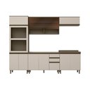 Ver imagem 2 de Cozinha Completa Connect 10 Portas 2 Gavetas 100% MDF com Vidro Reflecta Duna/Cristal - Henn