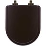 Tampa de Vaso Laqueado Com Fechamento Lento Link/LK Marrom Fosco para Louça Deca com Ferragem - 1