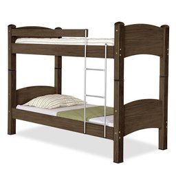 Beliche Solteiro Belga Amêndoa com Colchões D33 88x188 - PR Móveis - 1