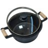 Panela De Ferro Fundido Rig Caçarola Com Alça De Madeira 6L - 1