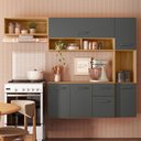 Ver imagem 1 de Cozinha Compacta Suspensa 6 Portas 1 Gaveta Charlote