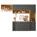 Ver imagem 2 de Cozinha Compacta Suspensa 6 Portas 1 Gaveta Charlote