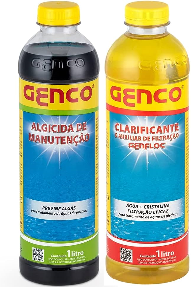 Kit Clarificante e Algicida de Manutenção 1l Genfloc Genco - 1