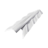 Cumeeira Lateral Articulada Pvc Colonial Branca (par) - 1