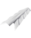 Ver imagem 1 de Cumeeira Lateral Articulada Pvc Colonial Branca (par)