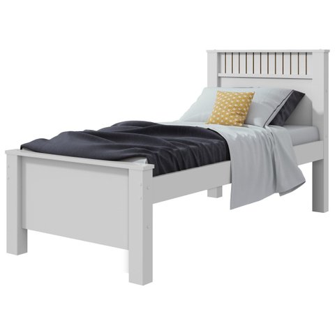 Cama Solteiro Athenas - Lp - Rei de Casa Branco