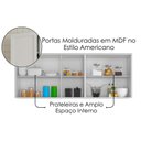 Ver imagem 7 de Cozinha Armário 6 Peças Balcão Pia sem Tampo 200 cm Unna Branco Poliman