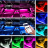 Iluminação LED Interior Carro Neon RGB Tuning C/controle Bluetooth - 3