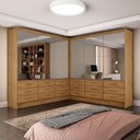 Ver imagem 1 de Closet Sevilha 6 Portas Casal Duplo Premium 18 Gavetas Cario Cinamomo