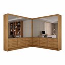 Ver imagem 4 de Closet Sevilha 6 Portas Casal Duplo Premium 18 Gavetas Cario Cinamomo
