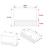 Gabinete Banheiro 1 Porta 1 Gaveta 60cm Suspenso Multimóveis CR10091 Amêndoa/Mármore Branco - 3