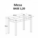 Ver imagem 2 de Base para Mesa de 120x75 Paris Marrom Teixeira