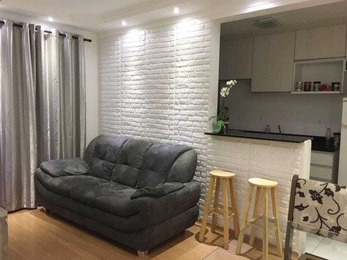 Revestimento de Parede 3d Tijolinho Casa Sala Decoração Revestimento Alto Relevo Cabeceira Moderno L - 3