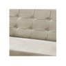 Poltrona Sofá Namoradeira Bella Decorativa 2 Lugares Para Sala Quarto Suede:Bege Claro - 4