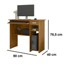 Ver imagem 2 de MESA DE COMPUTADOR - MARROM freijó 1 gaveta - VIENA