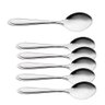 Jogo Colher Sopa Mesa Inox 6 Peças Restaurante Pizzaria Casa Classic - 1