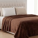 Ver imagem 3 de Manta Queen Flan Soft Texturizada Marrom 260g/m² - 1 Peça - 100% Poliéster