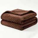 Ver imagem 1 de Manta Queen Flan Soft Texturizada Marrom 260g/m² - 1 Peça - 100% Poliéster
