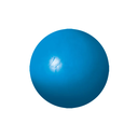 Ver imagem 1 de Bola Maciça Colorida Dogao 80 Mm:azul