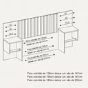 Ver imagem 4 de Cabeceira Sampa Extensível Ripada com Mesas de Cabeceira para Cama Casal Queen King Quarto Cinamomo