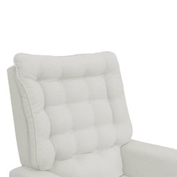 Poltrona de Amamentação Olivia com Balanço Bebê Completo: Boucle Natural - 4