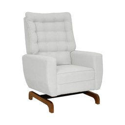 Poltrona de Amamentação Olivia com Balanço Bebê Completo: Boucle Natural - 2