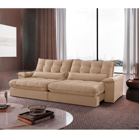 Sofá Classic Linho 02 Módulos 120 Cm B25 Meu Sofá Online