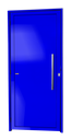 Ver imagem 1 de Porta Alumínio Lambril c/Puxador D.Azul 80 Brimak
