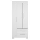 Ver imagem 5 de Guarda-Roupa Solteiro 3 Portas 2 Gavetas Branco/New/Rosa