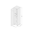 Ver imagem 6 de Armário Multiuso Lavanderia 3019 C- 1 Porta Branco - Politorno