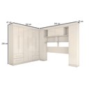 Ver imagem 4 de Guarda-roupa Casal Modulado Madrid 10 Portas 4 Gavetas Branco - Panorama Móveis