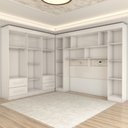 Ver imagem 6 de Guarda-roupa Casal Modulado Madrid 10 Portas 4 Gavetas Branco - Panorama Móveis