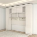 Ver mais imagens de Guarda-roupa Casal Modulado Madrid 10 Portas 4 Gavetas Branco - Panorama Móveis