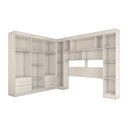 Ver imagem 5 de Guarda-roupa Casal Modulado Madrid 10 Portas 4 Gavetas Branco - Panorama Móveis