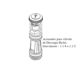 Reparo Acionador Valvula Hydra Completo Luxo e Master Censi - 2