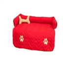 Ver imagem 1 de Cama Protetora de Sofá Pet Snoopy Grande: Vermelho
