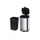 Ver imagem 3 de Lixeira Inox Pedal e Balde Frame 12l Brinox 33,9x26,1x40,3cm