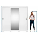 Ver imagem 5 de Guarda-Roupa Casal com Espelho 3 Portas de Correr e 4 Gavetas