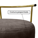 Ver imagem 5 de Banqueta Puff Penteadeira Quarto Maquiagem Base Ferro Facto:coffee