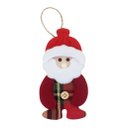Ver imagem 2 de Kit 18 Peças Enfeite Árvore Natal Pendente Papai Noel Boneco De Neve 14cm
