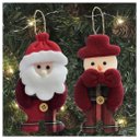 Ver imagem 1 de Kit 18 Peças Enfeite Árvore Natal Pendente Papai Noel Boneco De Neve 14cm